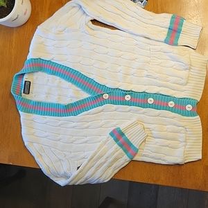 Vintage cardigan sweater button up with pockets